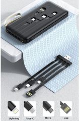 Digital Göstergeli 4 Çıkışlı Fenerli Standli 20.000 Mah Powerbank