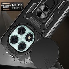 Xiaomi Poco X7 Kılıf Magnetik Standlı Kamera Korumalı Sürgülü Vega Kapak