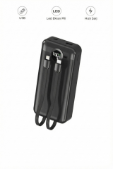 20000mAh 2 Çıkışlı Taşınabilir PD 22.5W Hızlı Şarj Dijital Göstergeli Powerbank