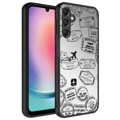 Samsung Galaxy A34 Kılıf Aynalı Desenli Kamera Korumalı Parlak Mirror Kapak