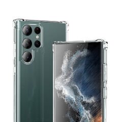 Samsung Galaxy S24 Ultra Kılıf Nitro Anti Shock Darbe Emici Köşe Korumalı Şeffaf Silikon Kapak