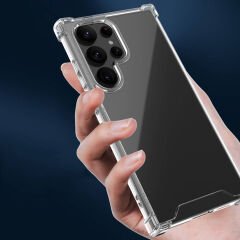 Samsung Galaxy S24 Ultra Kılıf Nitro Anti Shock Darbe Emici Köşe Korumalı Şeffaf Silikon Kapak