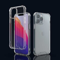 iPhone 13 Pro Kılıf Nitro Anti Shock Darbe Emici Köşe Korumalı Şeffaf Silikon Kapak
