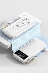 4 Çıkışlı Digital Göstergeli Fenerli 10.000 Mah Powerbank