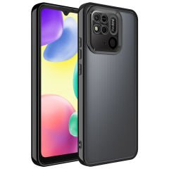 Xiaomi Redmi 10C Kılıf Kamera Korumalı Logo Gösteren Omega Kapak