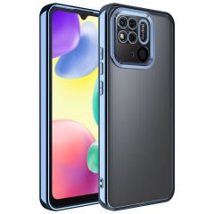 Xiaomi Redmi 10C Kılıf Kamera Korumalı Logo Gösteren Omega Kapak