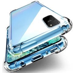 Samsung Galaxy A91 (S10 Lite) Kılıf Nitro Anti Shock Darbe Emici Köşe Korumalı Şeffaf Silikon Kapak