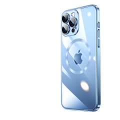 iPhone 14 Pro Max Kılıf Wireless Şarj Özellikli Sert PC Riksos Magsafe Kapak T24389