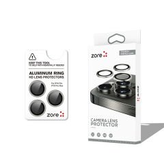 iPhone 16 Pro Max CL-12 Premium Safir Parmak İzi Bırakmayan Anti-Reflective Kamera Lens Koruyucu