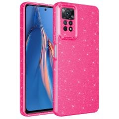 Xiaomi Redmi Note 12 Pro 4G Kılıf Kamera Korumalı Simli Lüks Koton Kapak kılıf