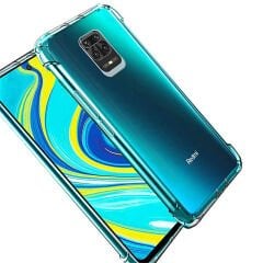 Xiaomi Redmi Note 9 Pro Kılıf Nitro Anti Shock Darbe Emici Köşe Korumalı Şeffaf Silikon Kapak