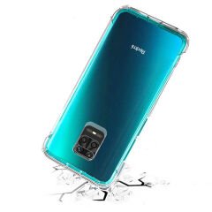 Xiaomi Redmi Note 9 Pro Kılıf Nitro Anti Shock Darbe Emici Köşe Korumalı Şeffaf Silikon Kapak