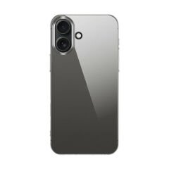 iPhone 16 Kılıf Ultra İnce Sert Kamera Çıkıntılı Şeffaf  Vonn Kapak