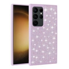 Samsung Galaxy S24 Ultra Kılıf Parlak Taşlı Tasarım Pırlanta Kapak