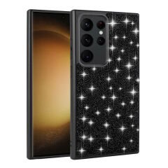 Samsung Galaxy S24 Ultra Kılıf Parlak Taşlı Tasarım Pırlanta Kapak