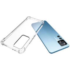 Xiaomi Mi 12T Pro Kılıf Nitro Anti Shock Darbe Emici Köşe Korumalı Şeffaf Silikon Kapak