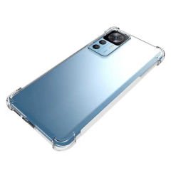 Xiaomi Mi 12T Pro Kılıf Nitro Anti Shock Darbe Emici Köşe Korumalı Şeffaf Silikon Kapak