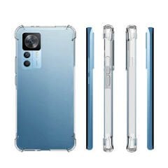 Xiaomi Mi 12T Pro Kılıf Nitro Anti Shock Darbe Emici Köşe Korumalı Şeffaf Silikon Kapak