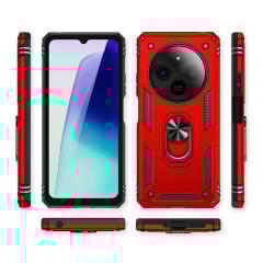 Xiaomi Redmi 14C Kılıf Vega Tank Sert Yüzüklü Standlı Zırh Koruma Kapak