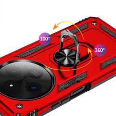 Xiaomi Redmi 14C Kılıf Vega Tank Sert Yüzüklü Standlı Zırh Koruma Kapak