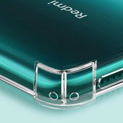 Xiaomi Redmi Note 8 Pro Kılıf Nitro Anti Shock Darbe Emici Köşe Korumalı Şeffaf Silikon Kapak