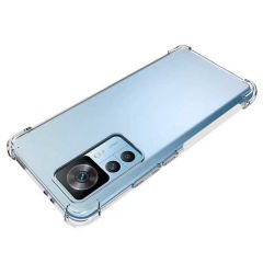 Xiaomi Mi 12T Kılıf Nitro Anti Shock Darbe Emici Köşe Korumalı Şeffaf Silikon Kapak