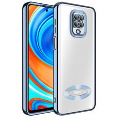 Xiaomi Redmi Note 9 Pro Kılıf Kamera Korumalı Logo Gösteren Omega Kapak