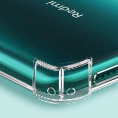 Xiaomi Redmi Note 8 Kılıf Nitro Anti Shock Darbe Emici Köşe Korumalı Şeffaf Silikon Kapak