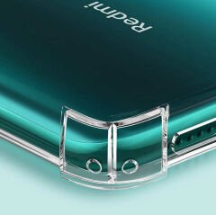 Xiaomi Redmi Note 8 Kılıf Nitro Anti Shock Darbe Emici Köşe Korumalı Şeffaf Silikon Kapak