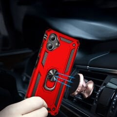 Samsung Galaxy A06 Kılıf Vega Tank Sert Yüzüklü Standlı Zırh Koruma Kapak