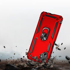 Samsung Galaxy A06 Kılıf Vega Tank Sert Yüzüklü Standlı Zırh Koruma Kapak