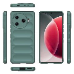 Tecno Spark 30 Pro Kılıf Esnek TPU Oyuklu Arka Yüzey Tasarımlı Etnik Silikon Kapak