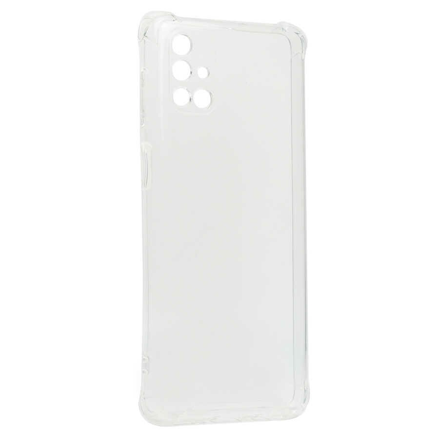 Samsung Galaxy M51 Kılıf Nitro Anti Shock Darbe Emici Köşe Korumalı Şeffaf Silikon Kapak