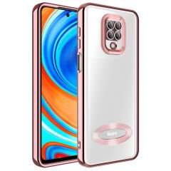 Xiaomi Redmi Note 9S Kılıf Kamera Korumalı Logo Gösteren  Omega Kapak