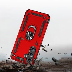 Samsung Galaxy S24 FE Kılıf Vega Tank Sert Yüzüklü Standlı Zırh Koruma Kapak