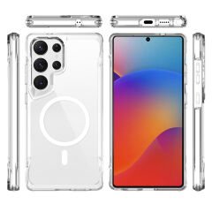 Samsung Galaxy S25 Ultra Kılıf Magsafe Şarj Özellikli T-Max Magsafe Kapak