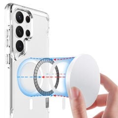 Samsung Galaxy S25 Ultra Kılıf Magsafe Şarj Özellikli T-Max Magsafe Kapak