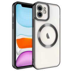 iPhone 11 Kılıf Magsafe Wireless Şarj Özellikli Setro Silikon