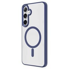 Samsung Galaxy S25 Kılıf Magsafe Şarj Özellikli Krom Magsafe Silikon Kapak