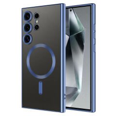 Samsung Galaxy S24 Ultra Kılıf Kamera Korumalı Kablosuz Wireless Şarj Özellikli Demre Kapak