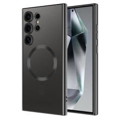 Samsung Galaxy S24 Ultra Kılıf Kamera Korumalı Kablosuz Wireless Şarj Özellikli Demre Kapak