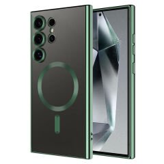 Samsung Galaxy S24 Ultra Kılıf Kamera Korumalı Kablosuz Wireless Şarj Özellikli Demre Kapak