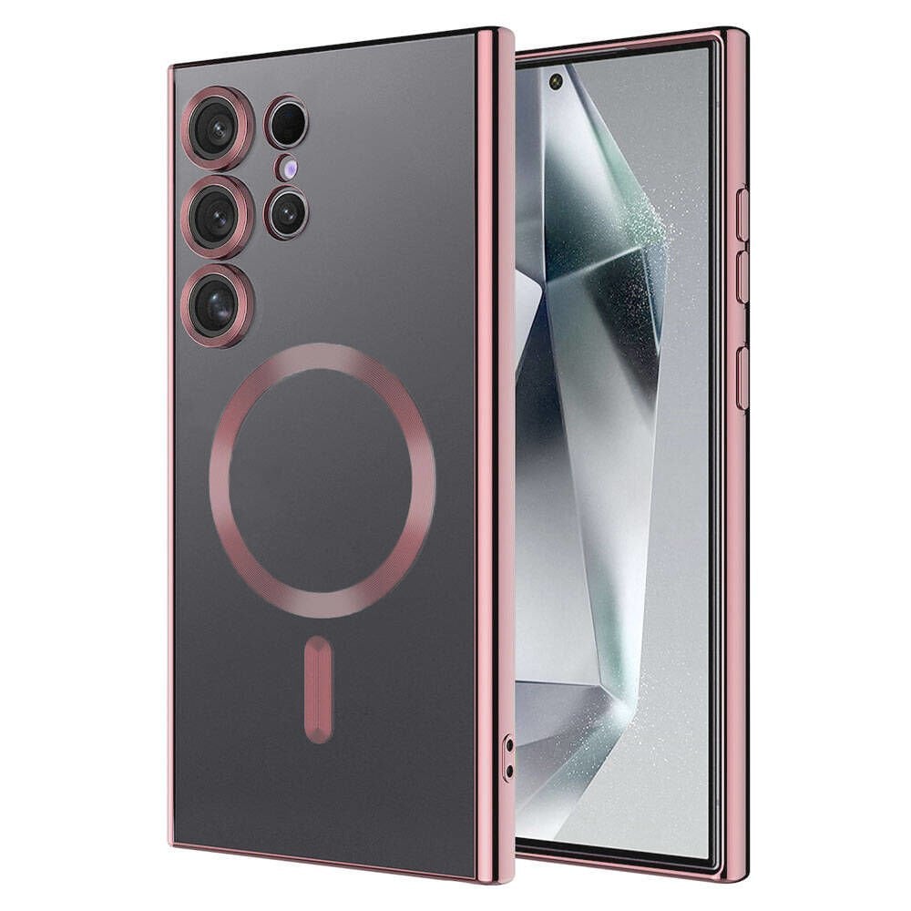 Samsung Galaxy S24 Ultra Kılıf Kamera Korumalı Kablosuz Wireless Şarj Özellikli Demre Kapak