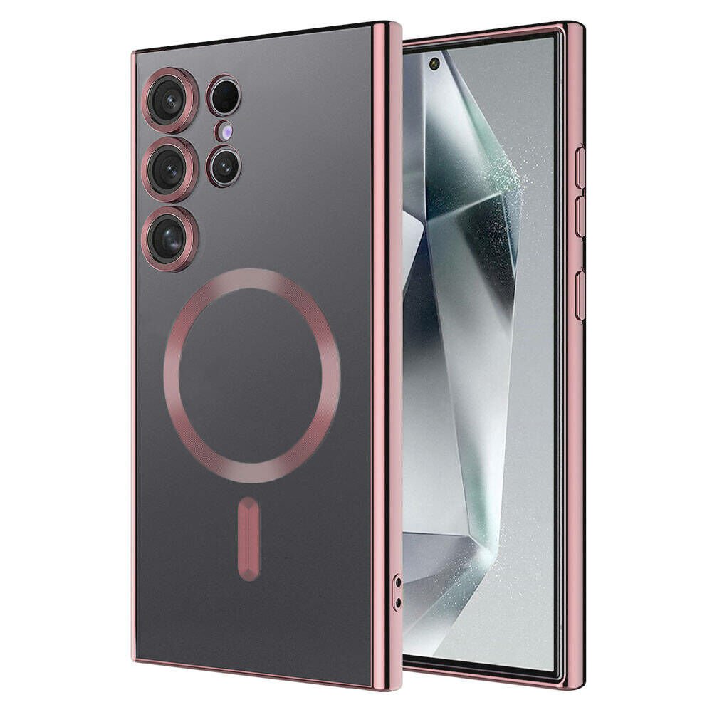 Samsung Galaxy S24 Ultra Kılıf Kamera Korumalı Kablosuz Wireless Şarj Özellikli Demre Kapak