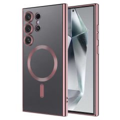 Samsung Galaxy S24 Ultra Kılıf Kamera Korumalı Kablosuz Wireless Şarj Özellikli Demre Kapak