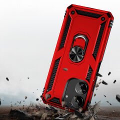 Xiaomi Poco C65 Kılıf Vega Tank Sert Yüzüklü Standlı Zırh Koruma Kapak