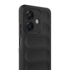 Oppo A3 Kılıf Esnek TPU Oyuklu Arka Yüzey Tasarımlı Etnik Silikon Kapak