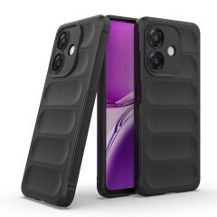 Oppo A3 Kılıf Esnek TPU Oyuklu Arka Yüzey Tasarımlı Etnik Silikon Kapak