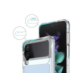 Samsung Galaxy Z Flip 4 Ultra İnce Sert Kamera Çıkıntılı Şeffaf Vonn Kapak