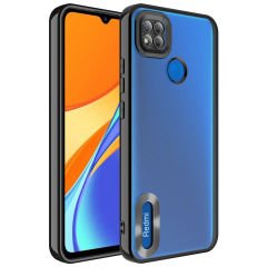 Xiaomi Redmi 9C Kılıf Kamera Korumalı Logo Gösteren  Omega Kapak Kılıf